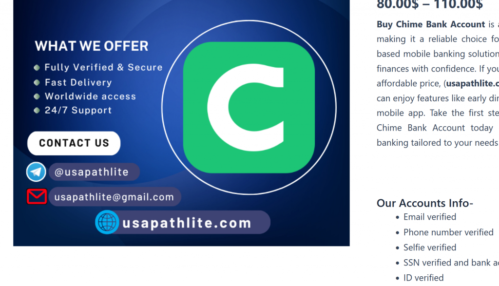 Buy Chime Bank Account