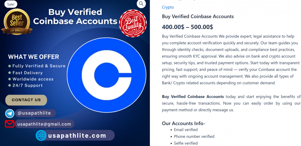 Buy Verified Coinbase Accounts